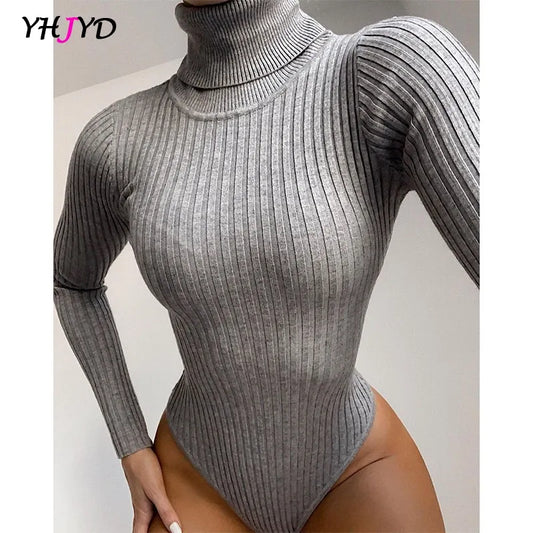 Long Sleeve Women's Turtleneck Bodysuit