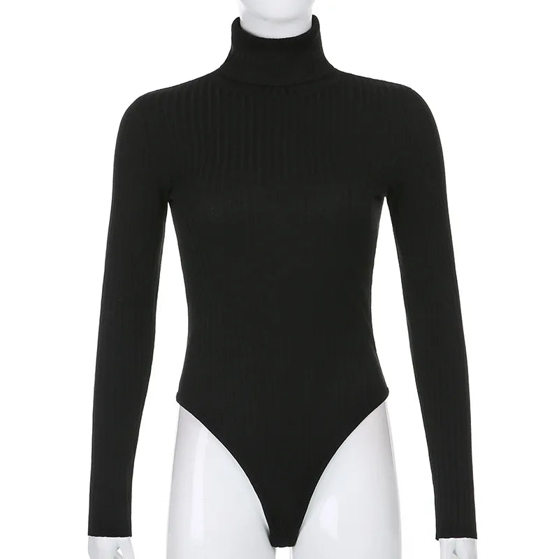 Long Sleeve Women's Turtleneck Bodysuit