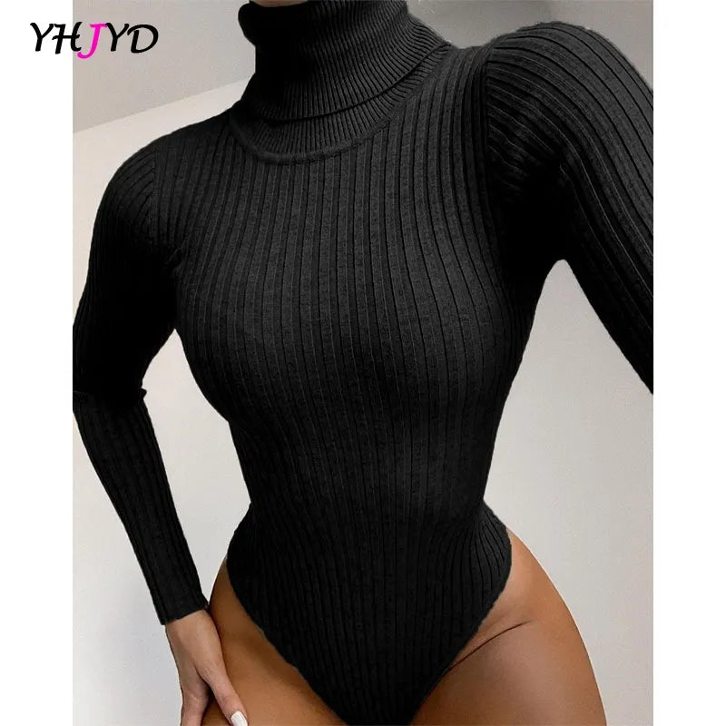 Long Sleeve Women's Turtleneck Bodysuit