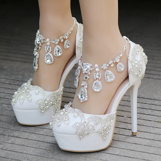 Crystal Queen Platform Heels