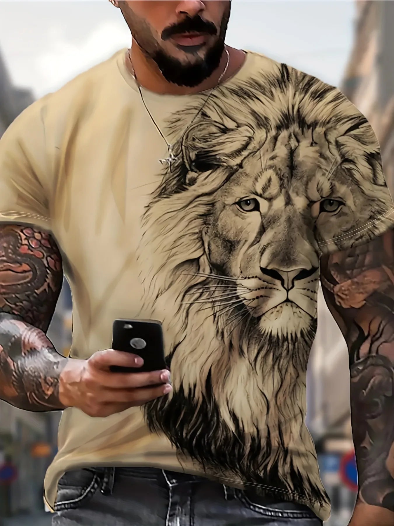 Plus Size men’s Lions Den Tees