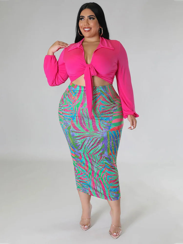 Wmstar Plus Size Dress Sets