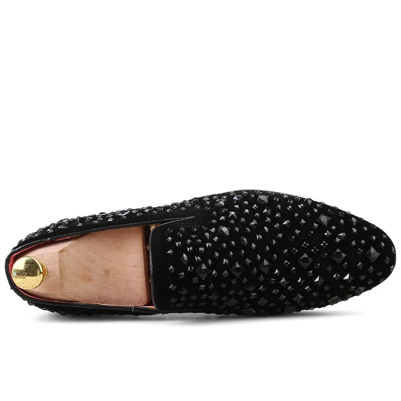 Black Spikes 2024 Mens Loafers